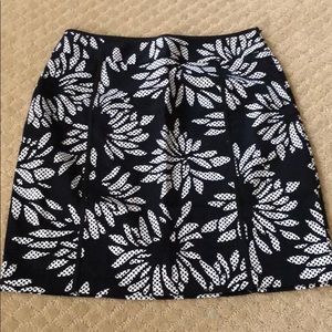 Black Skirt w/ White dotted flowers